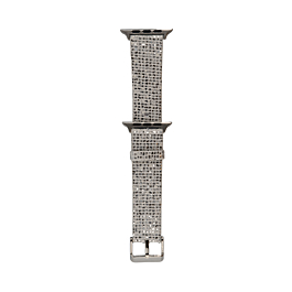 iWatch (42/44/45/49mm) Bling Silicone Glitter Sport Women Band - SILVER (Only Ground Shipping)