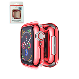 iWatch 44mm Full Covered Soft TPU Case - RED (Only Ground Shipping)