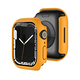 iWatch 45mm Hard PC Bumper Case with Tempered Glass - ORANGE (Only Ground Shipping)