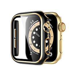 iWatch 41mm Shinny Hard PC Bumper Case - BLACK & GOLD (Only Ground Shipping)