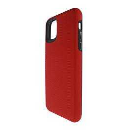 Shock Absorption Protective Dual Layer Case - RED for iPhone 12 Mini (Only Ground Shipping)
