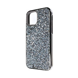 Bling Diamond Dual Layer Protection Case - BLUE for iPhone 12 Pro Max (Only Ground Shipping)