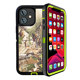 Heavy Duty Case for iPhone 12 Mini (CAMO GREEN) (Only Ground Shipping)