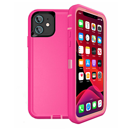 Heavy Duty Case for iPhone 12 Mini (HOT PINK) (Only Ground Shipping)