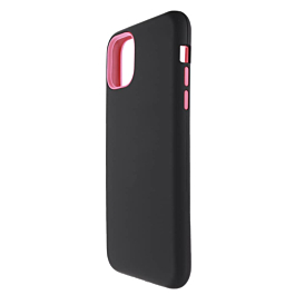 3 Layer Heavy Duty Shockproof Anti-Scratch Case - BLACK & HOT PINK for iPhone 12 Pro Max (Only Ground Shipping)