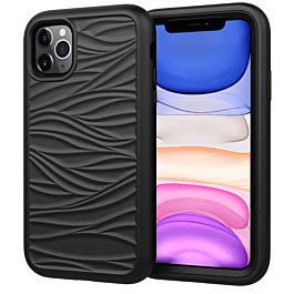 New Design Shockproof Tough Case - BLACK for iPhone 12 Pro Max (Only Ground Shipping)