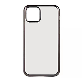 Acrylic Dual Layer Transparent Case - BLACK for iPhone 12 Pro Max (Only Ground Shipping)