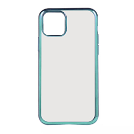 Acrylic Dual Layer Transparent Case - TEAL for iPhone 12 Pro Max (Only Ground Shipping)