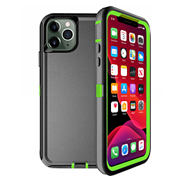 Heavy Duty Case for iPhone 11 Pro (BLACK & GREEN) (Only Ground Shipping)