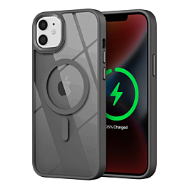 Shiny Magnetic Clear Cases -BLACK for iPhone 11  (Only Ground Shipping)