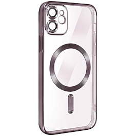 Shiny Wireless Charging Clear Case - PURPLE for iPhone 11 (Only Ground Shipping)