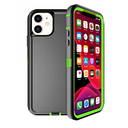 Heavy Duty Case for iPhone 11 (BLACK & GREEN) (Only Ground Shipping)