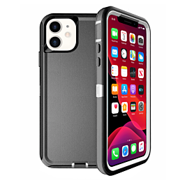 Heavy Duty Case for iPhone 11 (BLACK & WHITE) (Only Ground Shipping)