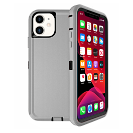 Heavy Duty Case for iPhone 11 (DARK GRAY & BLACK) (Only Ground Shipping)