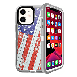 Heavy Duty Case for iPhone 11 (US FLAG) (Only Ground Shipping)