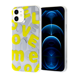 Love Me Printed Clear Case - E7 for iPhone 11 (Only Ground Shipping)