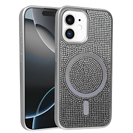 Wireless Charging Bling Diamond Crystal Case - SILVER for iPhone 11 (Only Ground Shipping)