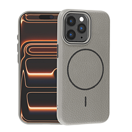 Magnetic Leather Soft Cases - TITANIUM GRAY for iPhone 11 Pro Max (Only Ground Shipping)