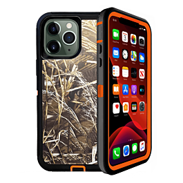 Heavy Duty Case for iPhone 11 Pro Max (CAMO ORANGE) (Only Ground Shipping)
