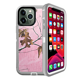 Heavy Duty Case for iPhone 11 Pro Max (CAMO PINK) (Only Ground Shipping)