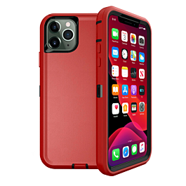 Heavy Duty Case for iPhone 11 Pro Max (RED & BLACK) (Only Ground Shipping)