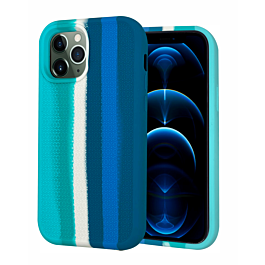 Dual Layer Serrated Case - RAINBOW GREEN for iPhone 11 Pro Max (Only Ground Shipping)