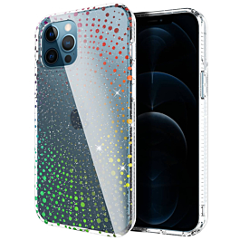 Laser Rainbow Soft TPU and Hard Plastic Case - Style 4 for iPhone 12 Pro Max (Only Ground Shipping)