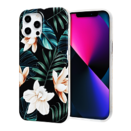 Flower Design TPU Case - Style 4 for iPhone 12 Pro Max (Only Ground Shipping)
