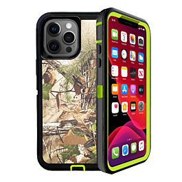 Heavy Duty Case for iPhone 12 Pro Max (CAMO GREEN) (Only Ground Shipping)