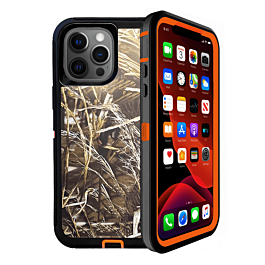 Heavy Duty Case for iPhone 12 Pro Max (CAMO ORANGE) (Only Ground Shipping)