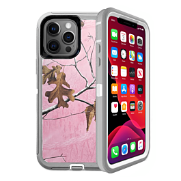 Heavy Duty Case for iPhone 12 Pro Max (CAMO PINK) (Only Ground Shipping)