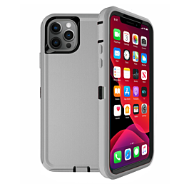 Heavy Duty Case for iPhone 12 Pro Max (DARK GRAY & BLACK) (Only Ground Shipping)