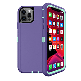 Heavy Duty Case for iPhone 12 Pro Max (PURPLE & TEAL) (Only Ground Shipping)