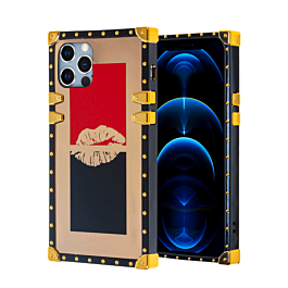 Shiny Lips Square Case - Style 1 for iPhone 12 Pro Max (Only Ground Shipping)
