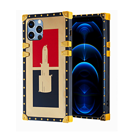 Shiny Lipstick Square Case - Style 2 for iPhone 12 Pro Max (Only Ground Shipping)