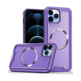 Non-Slip Translucent Matte Wireless Charging Case (PURPLE) for iPhone 12 Pro Max (Only Ground Shipping)