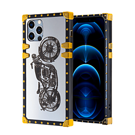 Square Case with Mirror Design - Style 1 for iPhone 12 Pro Max (Only Ground Shipping)