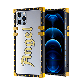 Square Case with Mirror Design - Style 5 for iPhone 12 Pro Max (Only Ground Shipping)