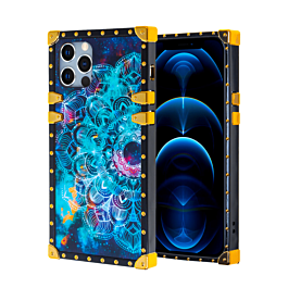 Acrylic Mirror Shiny Scratchproof Square Case with Ring - G156 for iPhone 12 Pro Max (Only Ground Shipping)