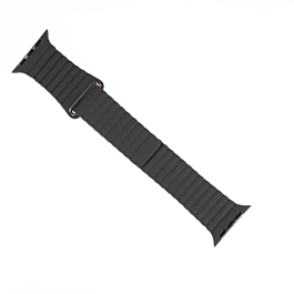 iWatch (42/44/45/49mm) Leather Loop Band with Magnet Closure - GREY (Only Ground Shipping)