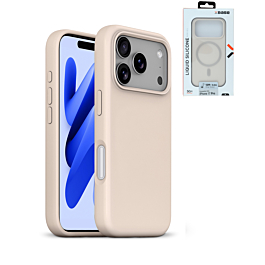 xBase by PowerPeak Liquid Silicone Gel/Rubber MagSafe for iPhone 17 Pro Max (DESERT GOLD) (Only Ground Shipping)