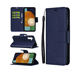 Galaxy A14 4G/5G Leather Wallet Case with Card Slot - BLUE (Only Ground Shipping)