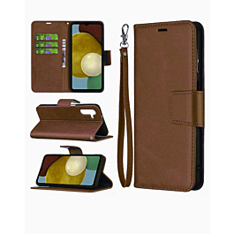 Galaxy A14 4G/5G Leather Wallet Case with Card Slot - BROWN (Only Ground Shipping)