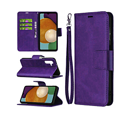 Galaxy A14 4G/5G Leather Wallet Case with Card Slot - PURPLE (Only Ground Shipping)