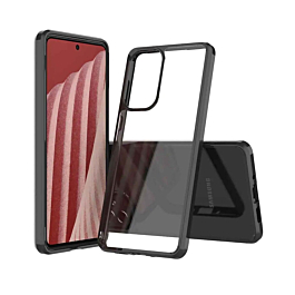 Galaxy A15 Hybrid Case with Air Cushion Technology - BLACK (Only Ground Shipping)