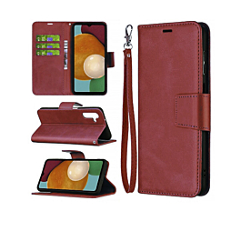 Galaxy A15 Leather Wallet Case with Card Slot - RED (Only Ground Shipping)
