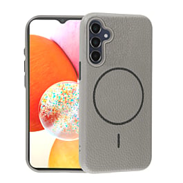 Magnetic Leather Soft Cases - TITANIUM GRAY for Galaxy A15 (Only Ground Shipping)