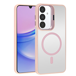 Thin Magnetic Clear Case with Camera Stand Kickstand - PINK for Galaxy A16 (Only Ground Shipping)