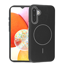 Magnetic Leather Soft Cases - BLACK for Galaxy A17 (Only Ground Shipping)