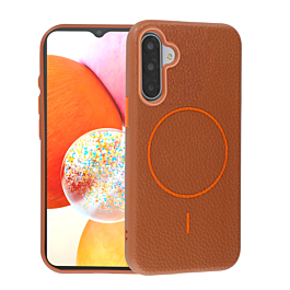 Magnetic Leather Soft Cases - GOLDEN BROWN for Galaxy A17 (Only Ground Shipping)